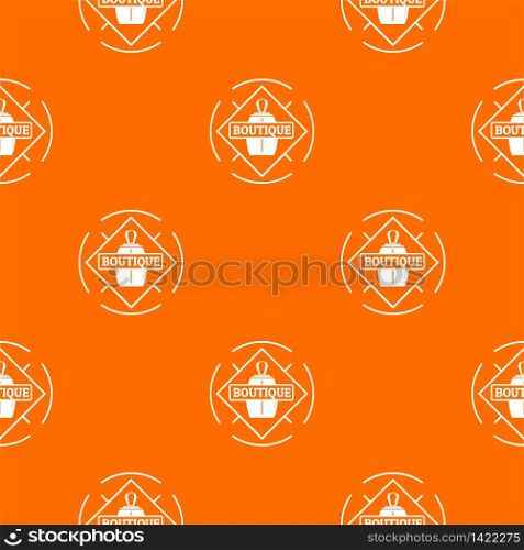 Boutique pattern vector orange for any web design best. Boutique pattern vector orange