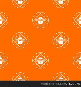 Boutique pattern vector orange for any web design best. Boutique pattern vector orange