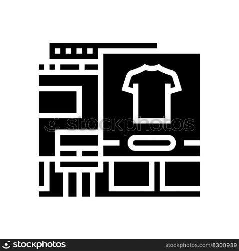 boutique shop glyph icon vector. boutique shop sign. isolated symbol illustration. boutique shop glyph icon vector illustration