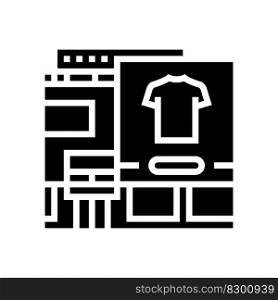boutique shop glyph icon vector. boutique shop sign. isolated symbol illustration. boutique shop glyph icon vector illustration