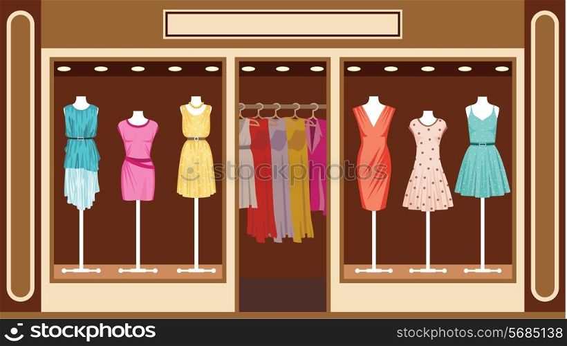Boutique. Women&rsquo;s clothing shop