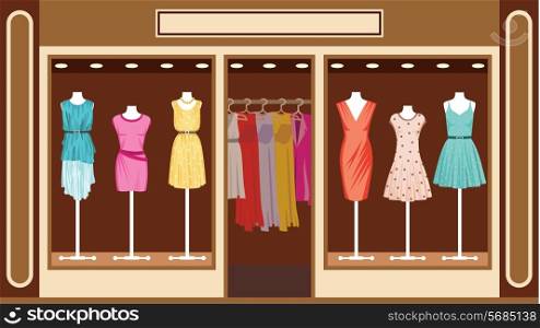 Boutique. Women&rsquo;s clothing shop