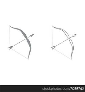 Bow and arrow icon .