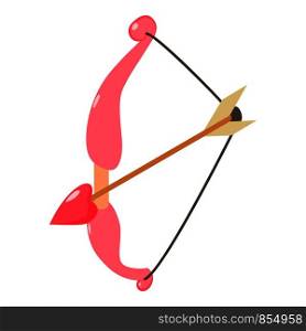 Bow and arrow icon. Isometric illustration of bow and arrow vector icon for web. Bow and arrow icon, isometric style