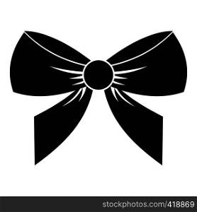 Bow icon. Simple illustration of bow vector icon for web. Bow icon, simple style