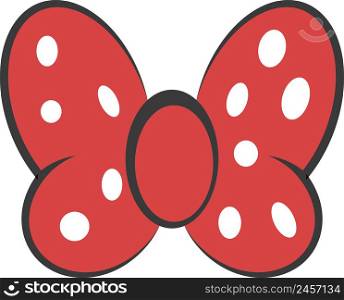 Bow red butterfly, hair decoration meme red bow