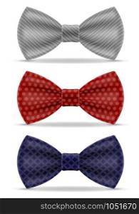 bow tie for men a suit vector illustration isolated on white background