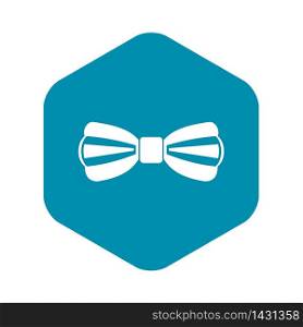 Bow tie icon in simple style on a white background vector illustration. Bow tie icon, simple style