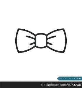 Bow Tie Icon Vector Template Flat Design