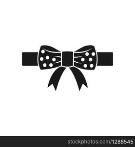 bow tie vector icon in trendy flat design