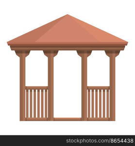 Bower pergola icon cartoon vector. Wedding house. Park architecture. Bower pergola icon cartoon vector. Wedding house