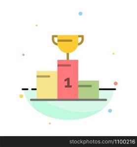 Bowl, Ceremony, Champion, Cup, Goblet Abstract Flat Color Icon Template