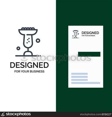 Bowl, Food, Eat, Madrigal Grey Logo Design and Business Card Template