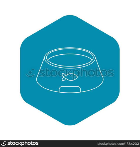 Bowl for animal icon. Outline illustration of bowl for animal vector icon for web design. Bowl for animal icon, outline style