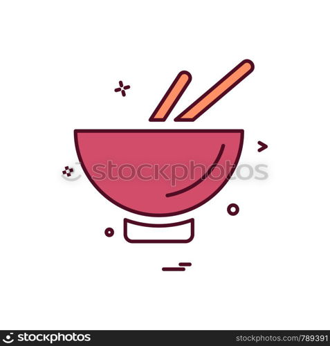 Bowl icon design vector