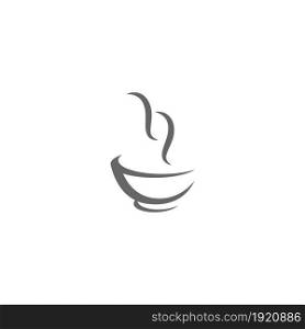 Bowl icon logo flat design template vector