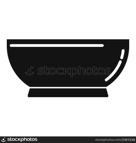 Bowl plate icon simple vector. Dish food. Lunch plate. Bowl plate icon simple vector. Dish food