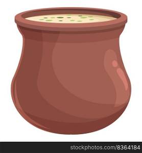 Bowl soup icon cartoon vector. Dinner sauce. Potato menu. Bowl soup icon cartoon vector. Dinner sauce