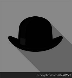 Bowler hat icon. Flat illustration of bowler hat vector icon for web. Bowler hat icon, flat style