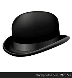 Bowler hat isolated on white