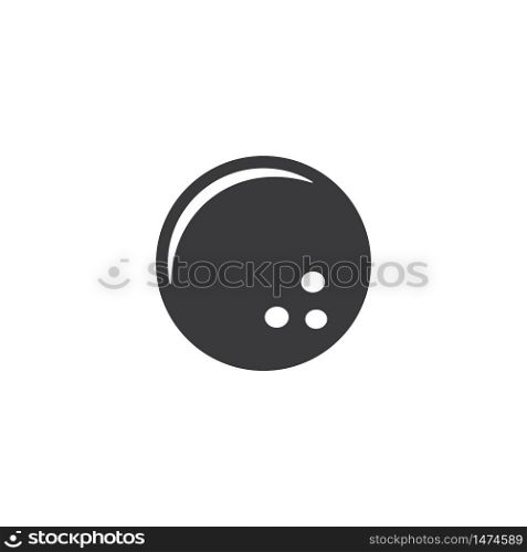 bowling baall vector icon illustration design template