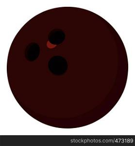 Bowling ball icon. Cartoon illustration of bowling ball vector icon for web. Bowling ball icon, cartoon style