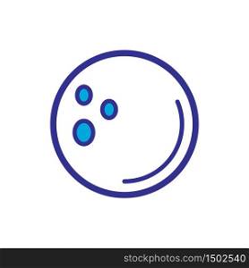 bowling ball icon color style design