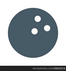 bowling ball, icon on isolated background