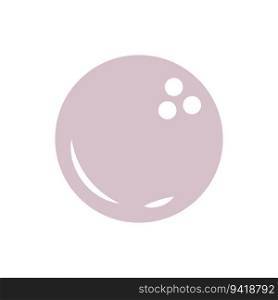Bowling Ball icon vector design templates isolated on white background