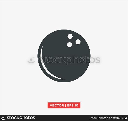 Bowling Ball Icon Vector Illustration