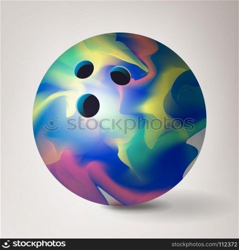 Bowling Ball Vector. 3D Realistic Illustration. Glossy, Shiny And Clean. Bowling Ball Vector. 3D Realistic Illustration. Glossy Shiny