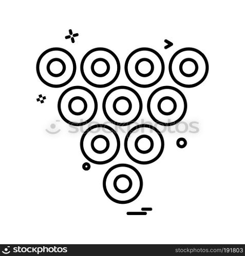 Bowling icon design vector 