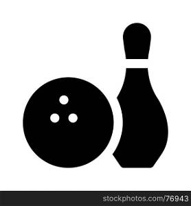 bowling pin, icon on isolated background