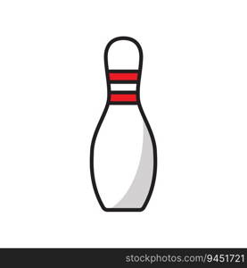 Bowling Striking Victory icon vector design templates simple and elegant concept