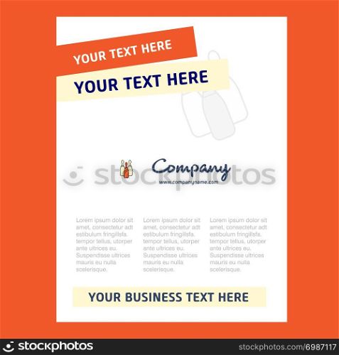 Bowling Title Page Design for Company profile ,annual report, presentations, leaflet, Brochure Vector Background