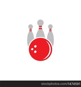 bowling vector icon illustration design template