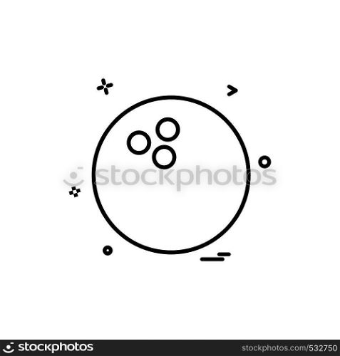 bowlling icon vector design