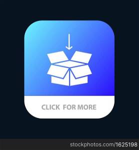 Box, Arrow, Shipping, Education Mobile App Icon Design