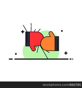 Box, boxing, competition, fight, gloves Flat Color Icon Vector