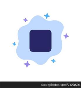 Box, Checkbox, Unchecked Blue Icon on Abstract Cloud Background