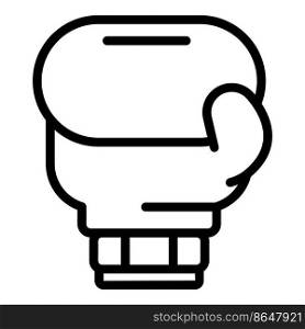 Box gloves icon outline vector. Fight glove. Sport punch. Box gloves icon outline vector. Fight glove