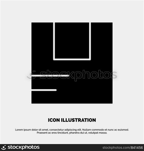 Box, Good, Logistic, Transportation solid Glyph Icon vector