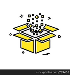 Box icon design vector