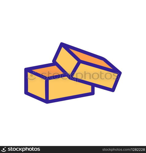 Box parcel icon vector. Thin line sign. Isolated contour symbol illustration. Box parcel icon vector. Isolated contour symbol illustration