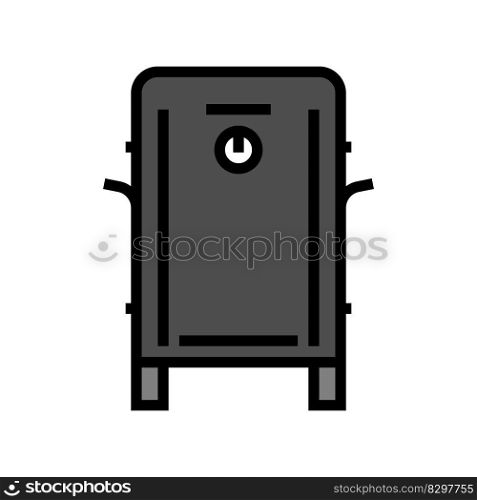 box smoker color icon vector. box smoker sign. isolated symbol illustration. box smoker color icon vector illustration