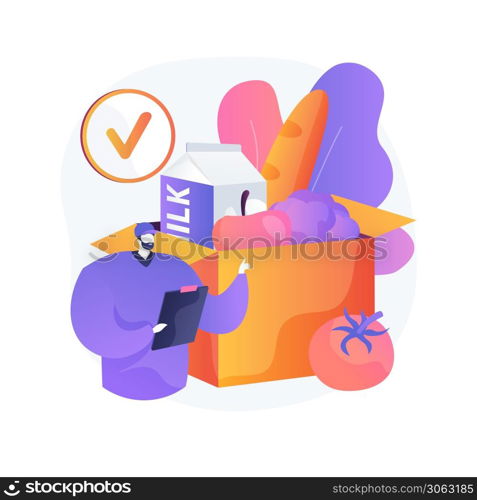Box subscription service abstract concept vector illustration. Subscription plan, ecommerce business, shopping service, box delivery startup, internet marketing, marketplace abstract metaphor.. Box subscription service abstract concept vector illustration.