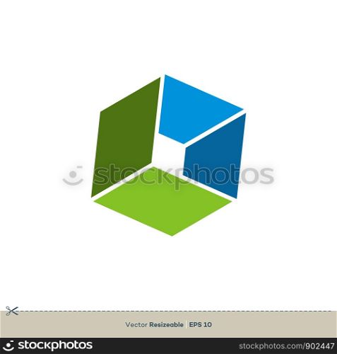 Box Vector Logo Template Illustration Design. Vector EPS 10.