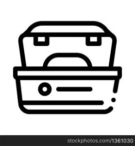 boxes trays icon vector. boxes trays sign. isolated contour symbol illustration. boxes trays icon vector outline illustration