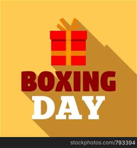 Boxing day logo set. Flat set of boxing day vector logo for web design. Boxing day logo set, flat style