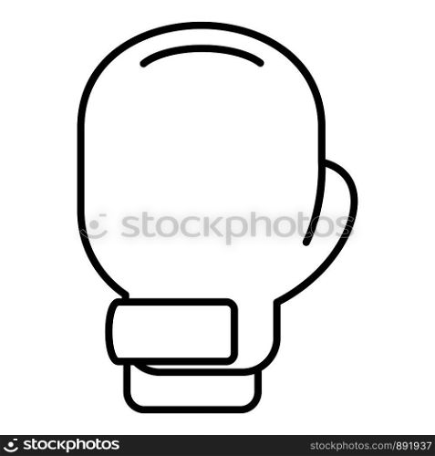 Boxing glove icon. Outline boxing glove vector icon for web design isolated on white background. Boxing glove icon, outline style